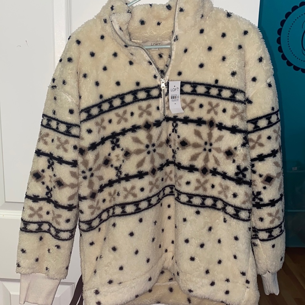 Loft quarter zip Sherpa